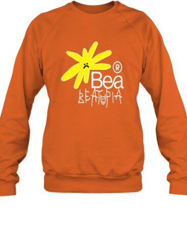 Orange Beabadoobee Long Sleeve, Casual Style Sweatshirt