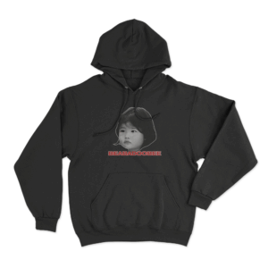 Monochrome Kid Photo Hoodie Black