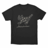 SPACE CAT T Shirt Black
