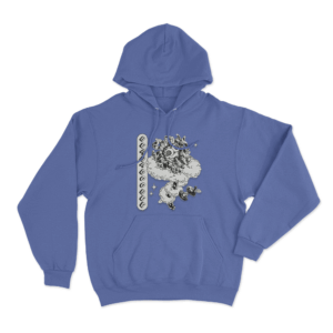 Surreal Cloud Flower Hoodie Blue